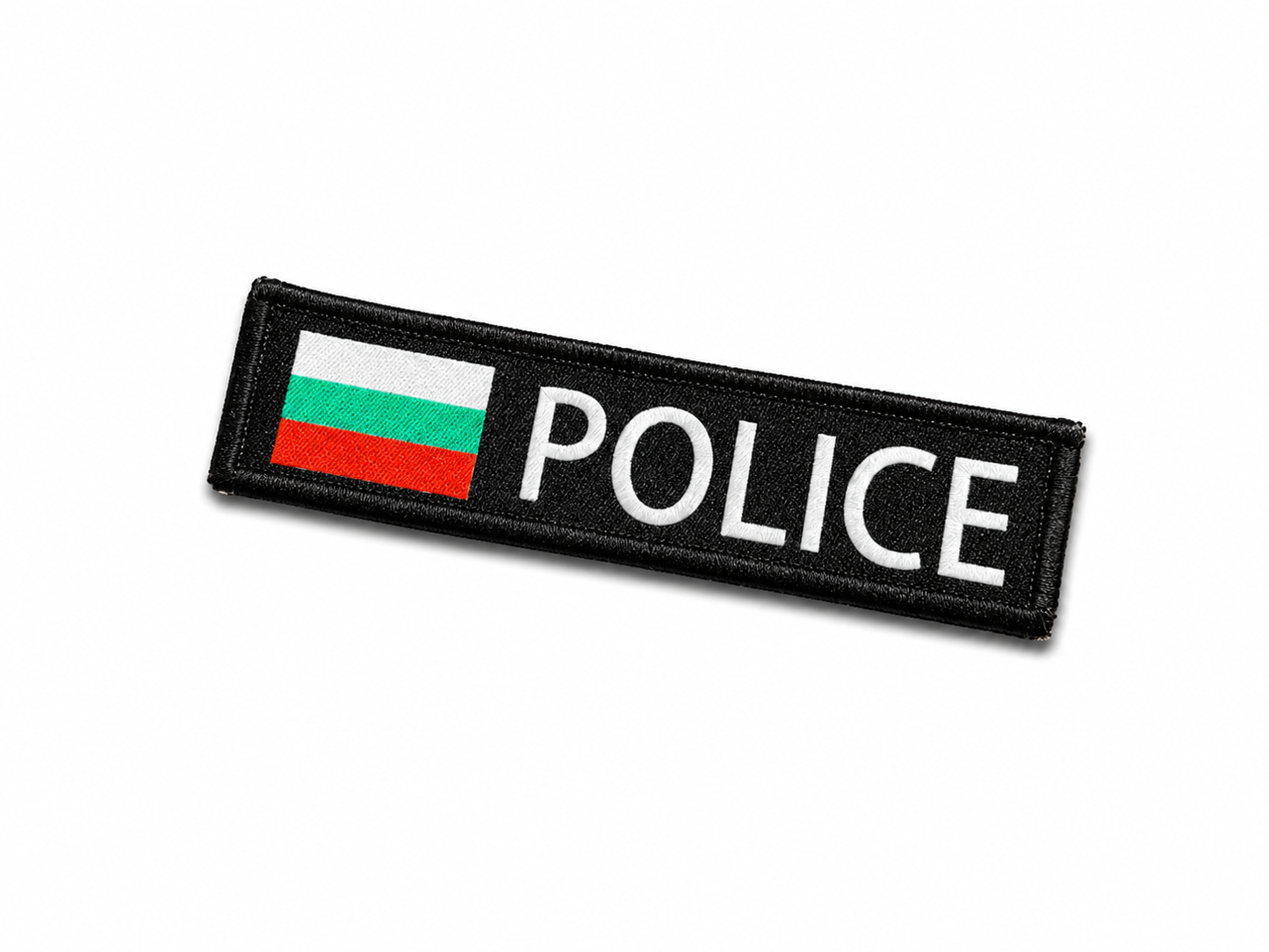 Aufnäher POLICE 10x2,5 cm mit Klettverschluss-Rückseite