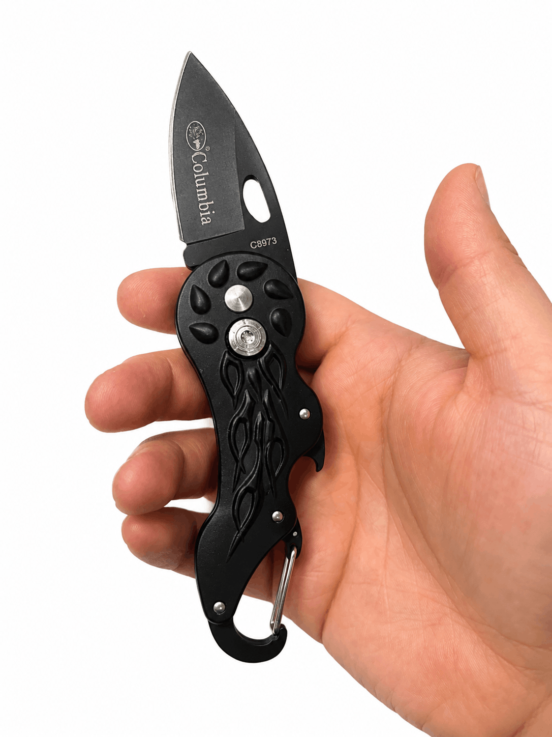 Klappmesser Black Airsoft Columbia Mini - Karabiner