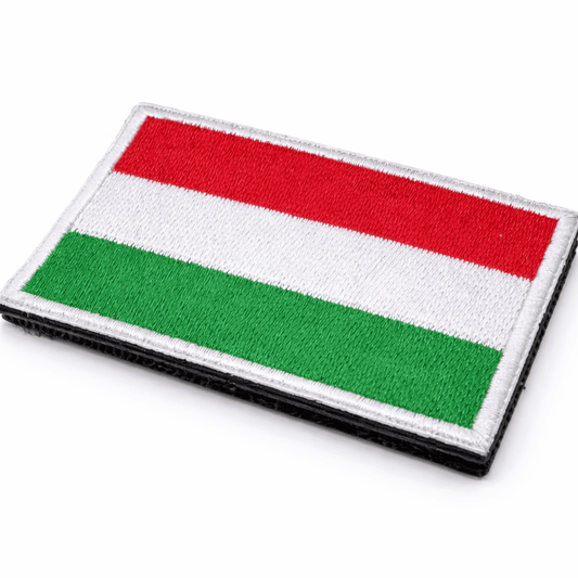 Besticktes Klett-Patch 5x8 cm - ungarische Flagge