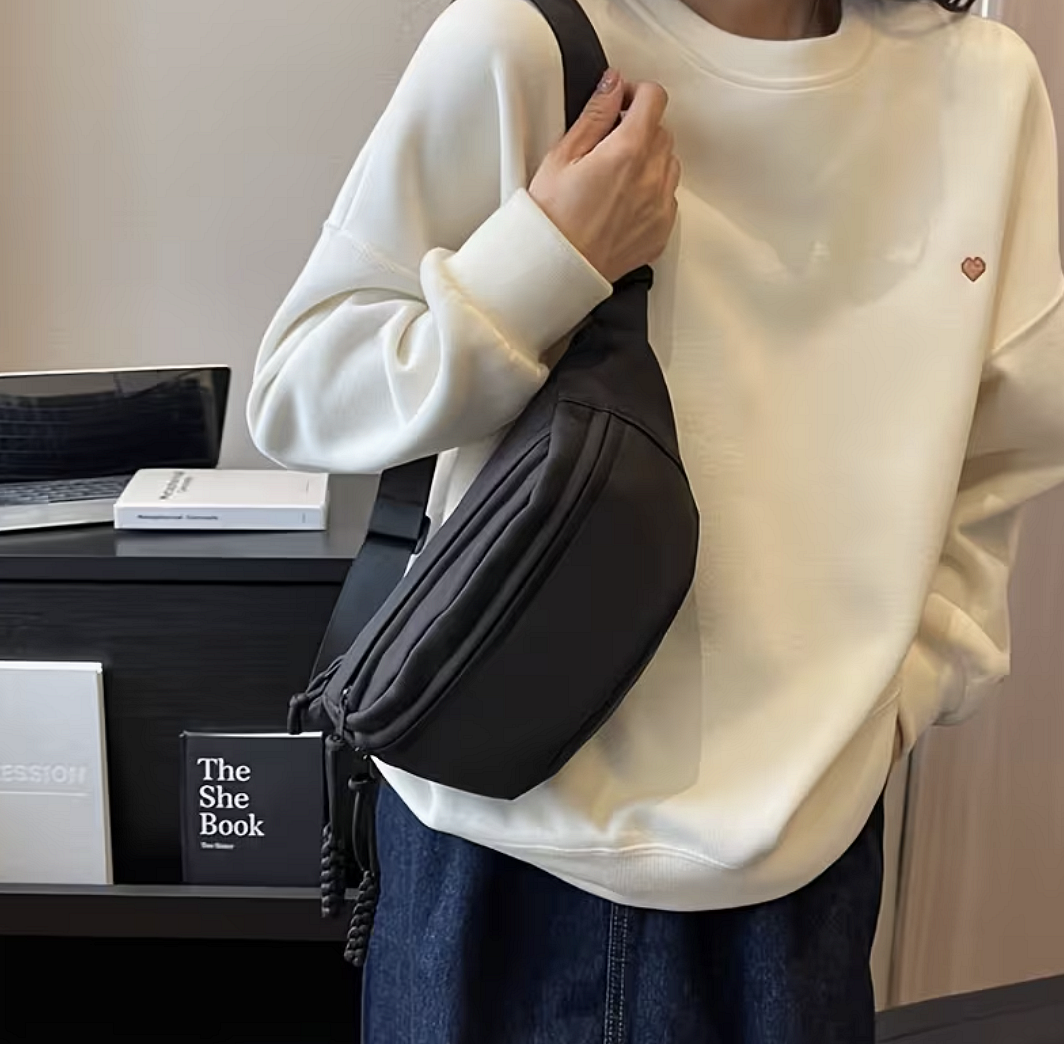 Gürteltasche mit diskretem Reißverschluss EDC – minimalistische Everyday-Carry-Tasche