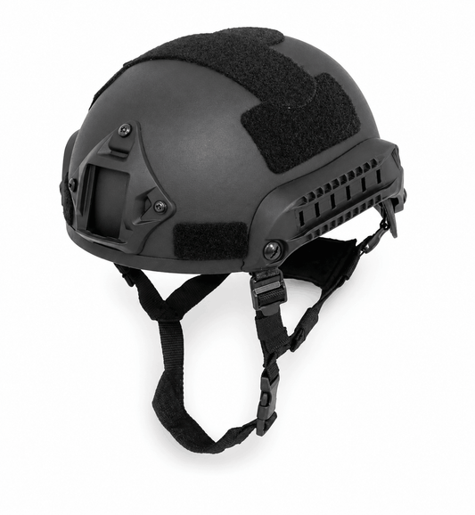 Airsoft-Helm MICH High-Cut mit NVG-Halterung und Schienen