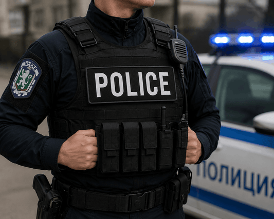 Aufnäher POLICE 25x9 cm mit Klettverschluss auf der Rückseite