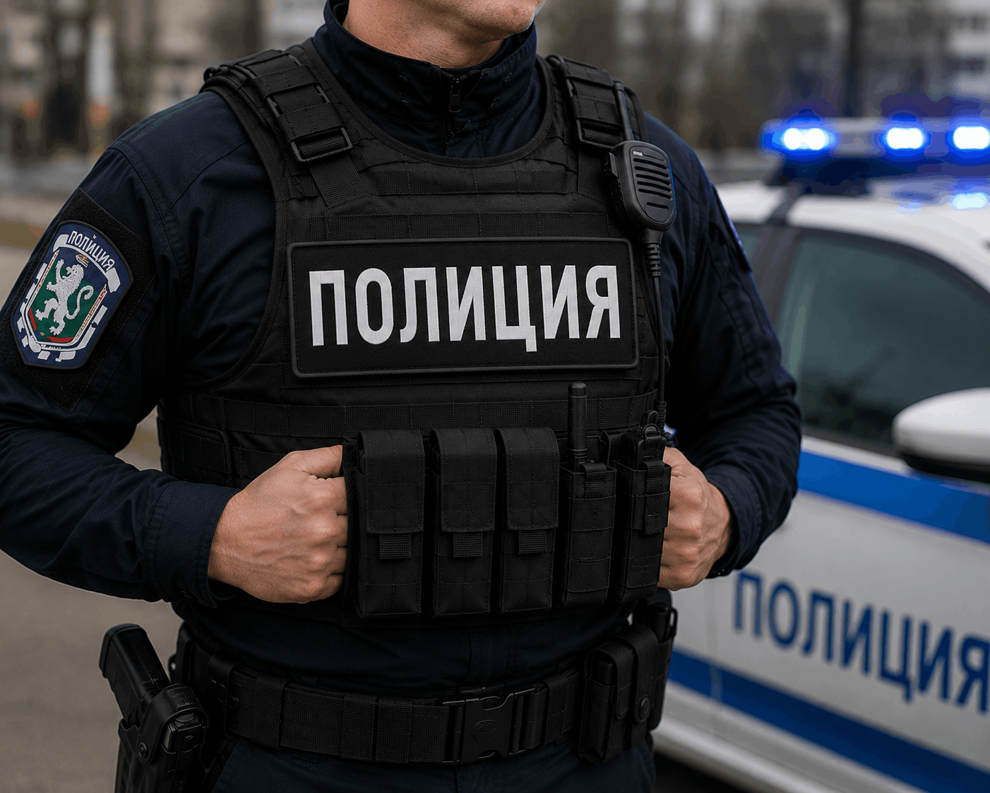 Aufnäher POLIZEI 25x9 cm mit Klettverschluss auf der Rückseite