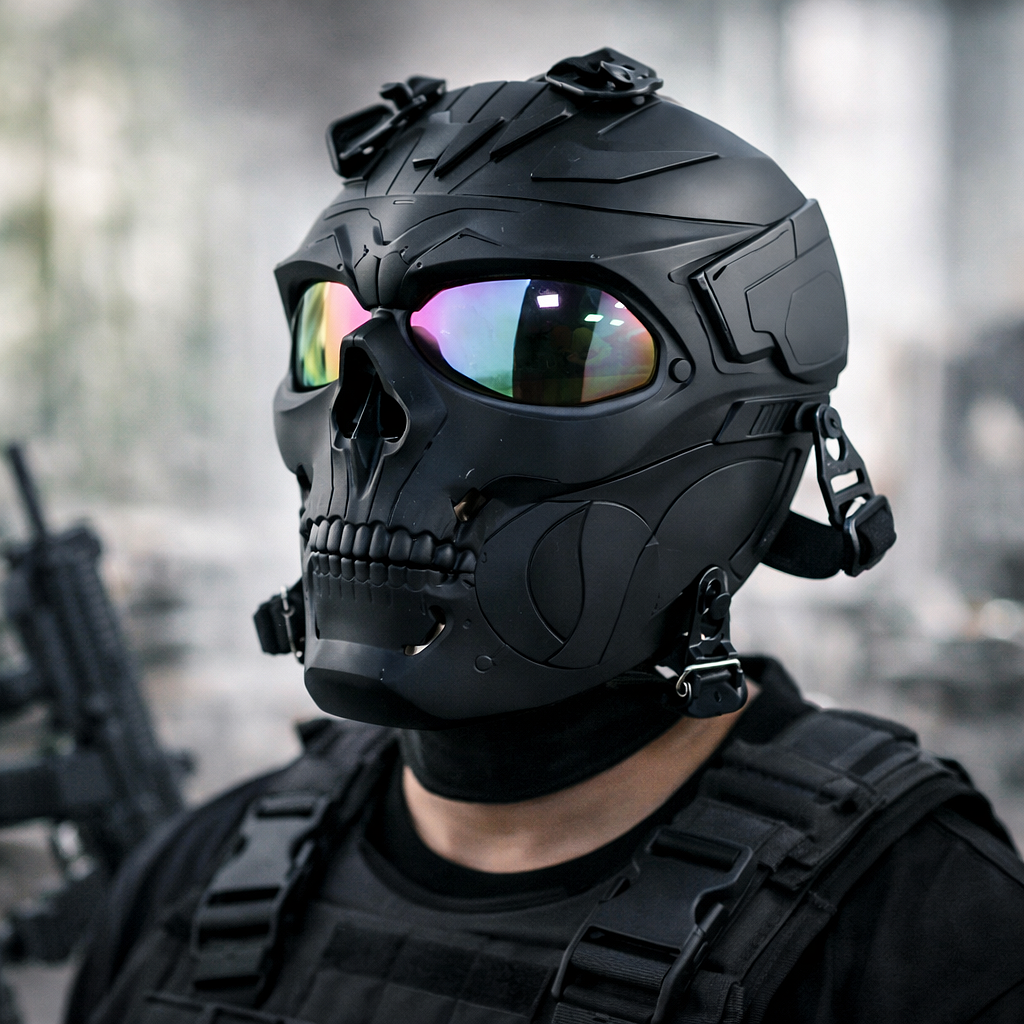 Taktische Maske Skull Helmet mit Visier
