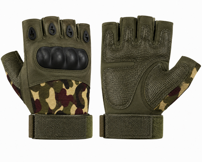 Taktische Fingerlose Handschuhe mit Protektoren