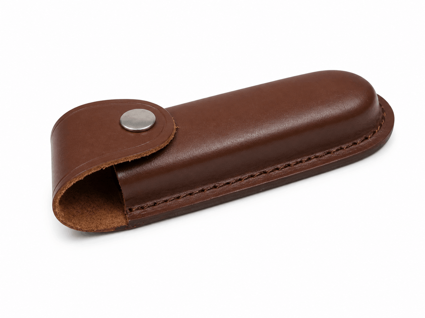 Lederholster, Messerscheide mit Gürtelknopf