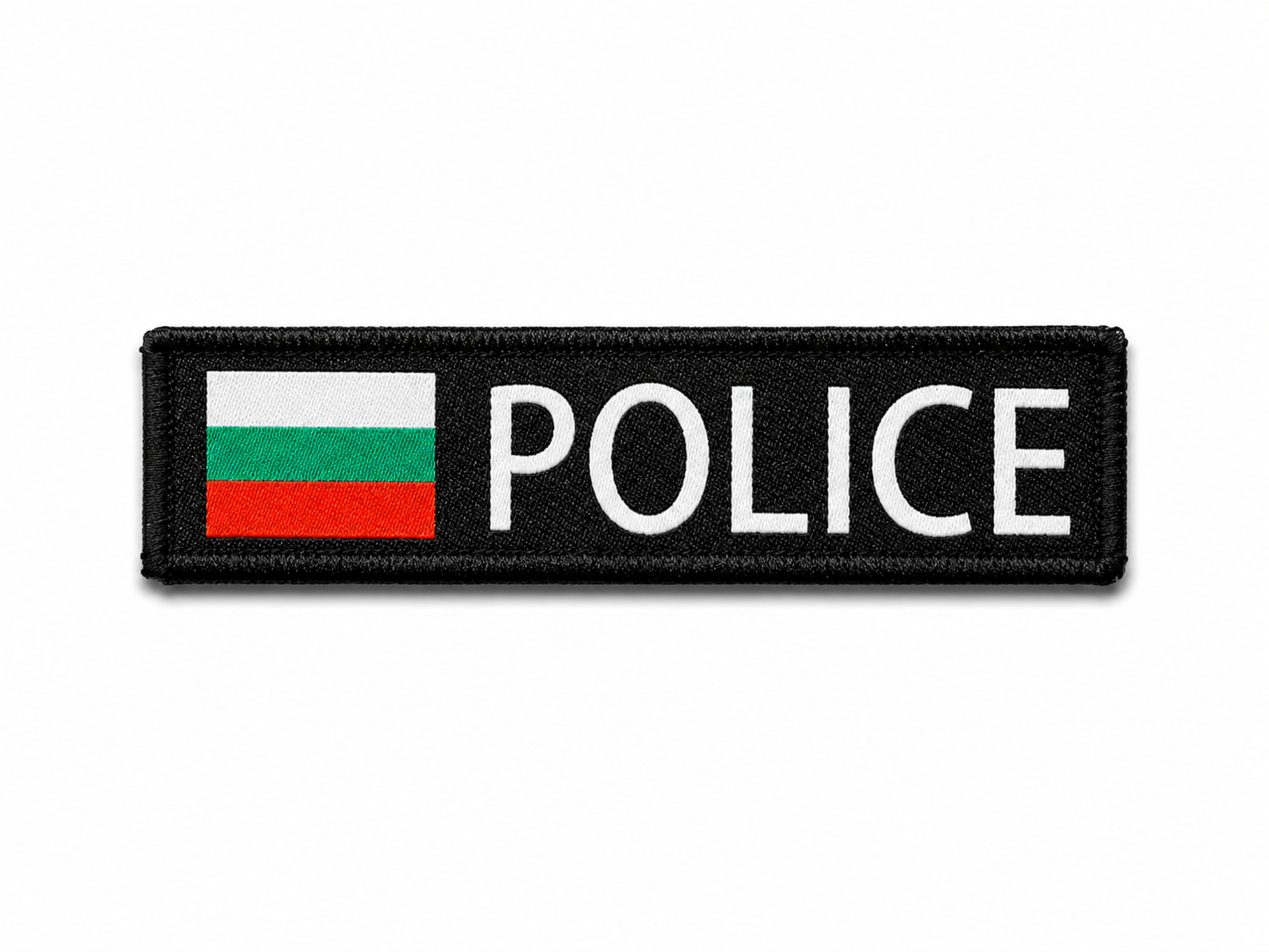 Aufnäher POLICE 10x2,5 cm mit Klettverschluss-Rückseite