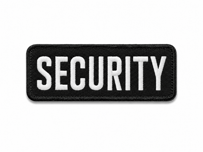 Aufnäher SECURITY 25x9 cm mit Klettverschluss-Rückseite