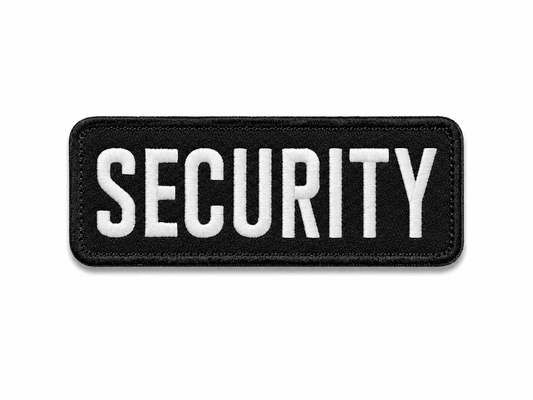 Aufnäher SECURITY 25x9 cm mit Klettverschluss-Rückseite