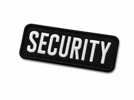 Aufnäher SECURITY 25x9 cm mit Klettverschluss-Rückseite