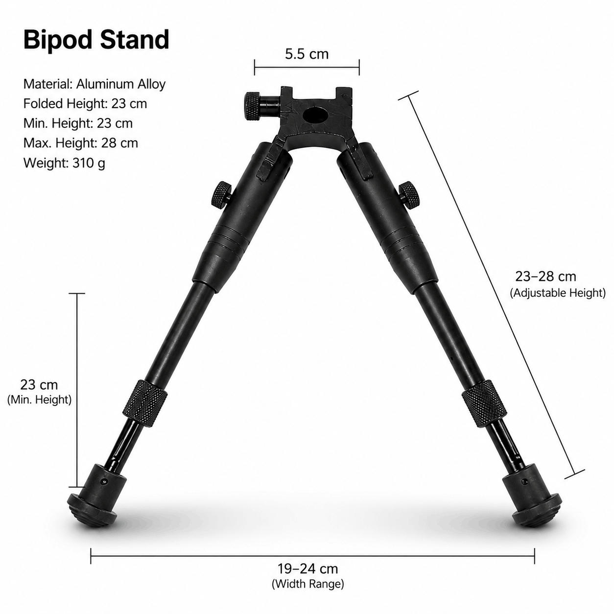 Taktische Zweibein BlackAirsoft EagleForce Tactical Bipod