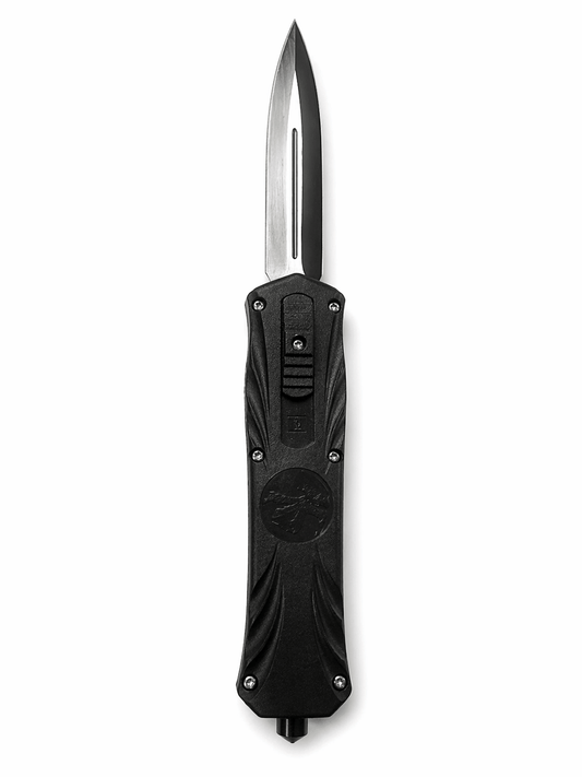 Automatisches Messer Black Airsoft Venom OTF mit ausfahrbarer Klinge
