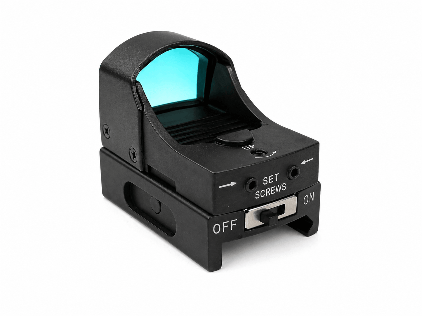 Taktischer Entfernungsmesser Red Dot mit doppelter Helligkeit Black Airsoft - mit Laserzielgerät