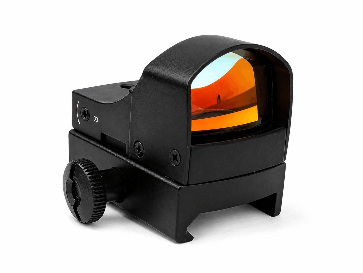 Taktischer Entfernungsmesser Red Dot mit doppelter Helligkeit Black Airsoft - mit Laserzielgerät
