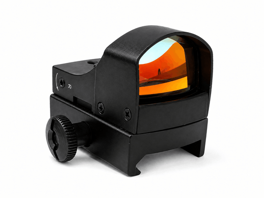 Taktischer Entfernungsmesser Red Dot mit doppelter Helligkeit Black Airsoft - mit Laserzielgerät
