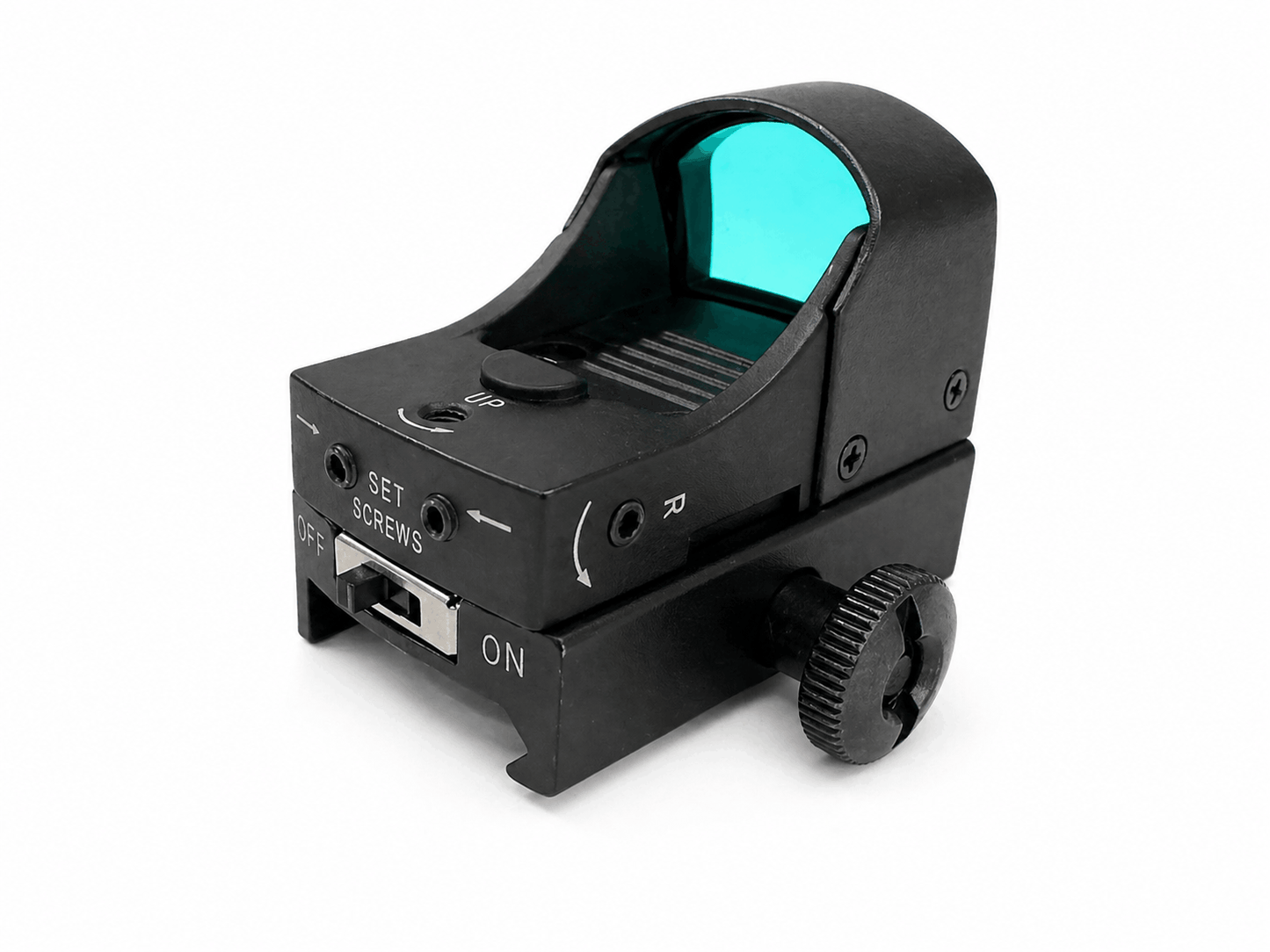 Taktischer Entfernungsmesser Red Dot mit doppelter Helligkeit Black Airsoft - mit Laserzielgerät