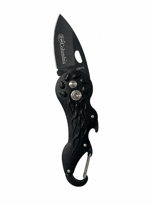 Klappmesser Black Airsoft Columbia Mini - Karabiner