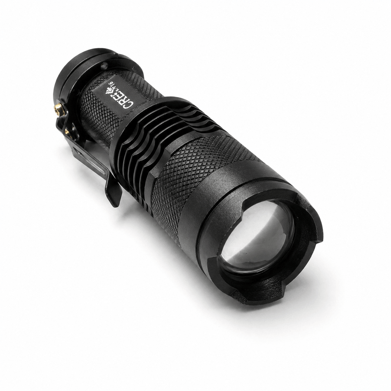 Mini-Taschenlampe Black Airsoft CREE mit wiederaufladbarem Akku und Ladegerät