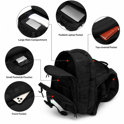 Taktischer Rucksack BlackAirsoft CROSS-X 35L
