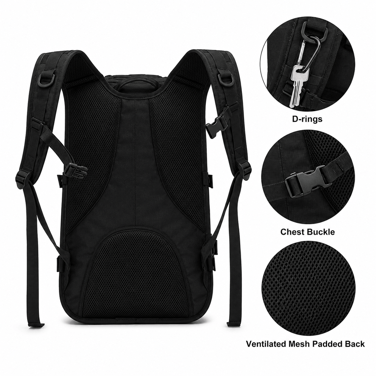 Taktischer Rucksack BlackAirsoft CROSS-X 35L