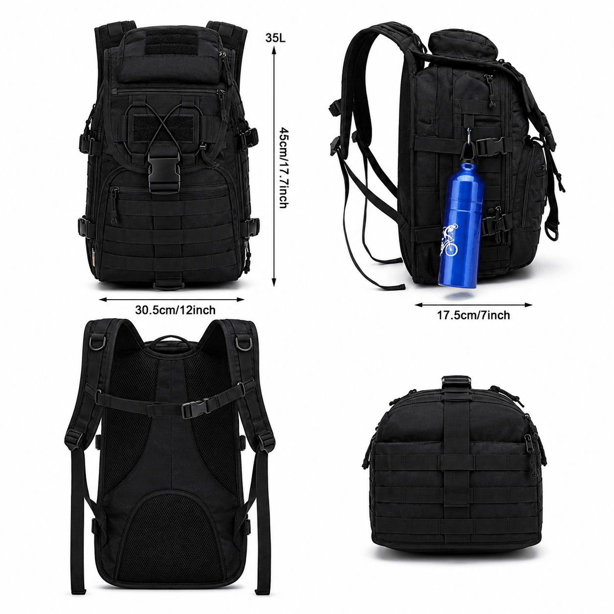 Taktischer Rucksack BlackAirsoft CROSS-X 35L