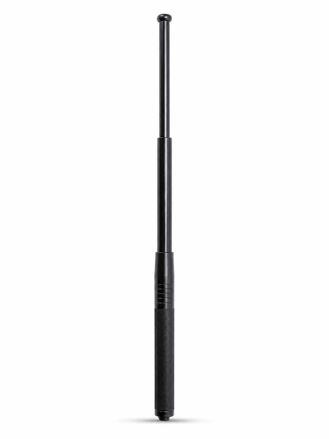 Teleskopstahlstock Black Airsoft DEFENDER 50 cm mit Lederetui