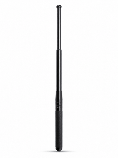 Teleskopstahlstock Black Airsoft DEFENDER 50 cm mit Lederetui