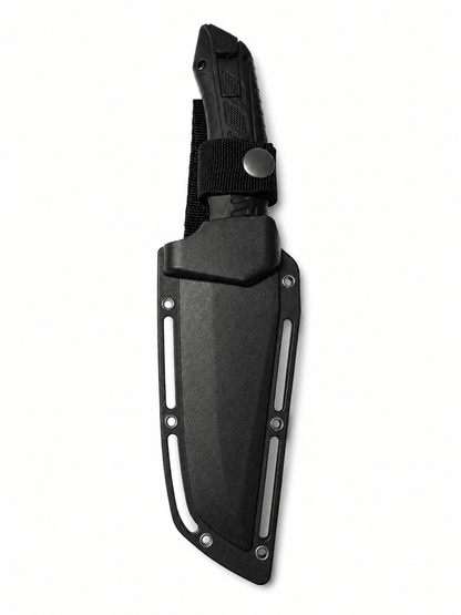 Messer mit Ferrocerium-Feuerstarter und Pfeife BlackAirsoft Survival