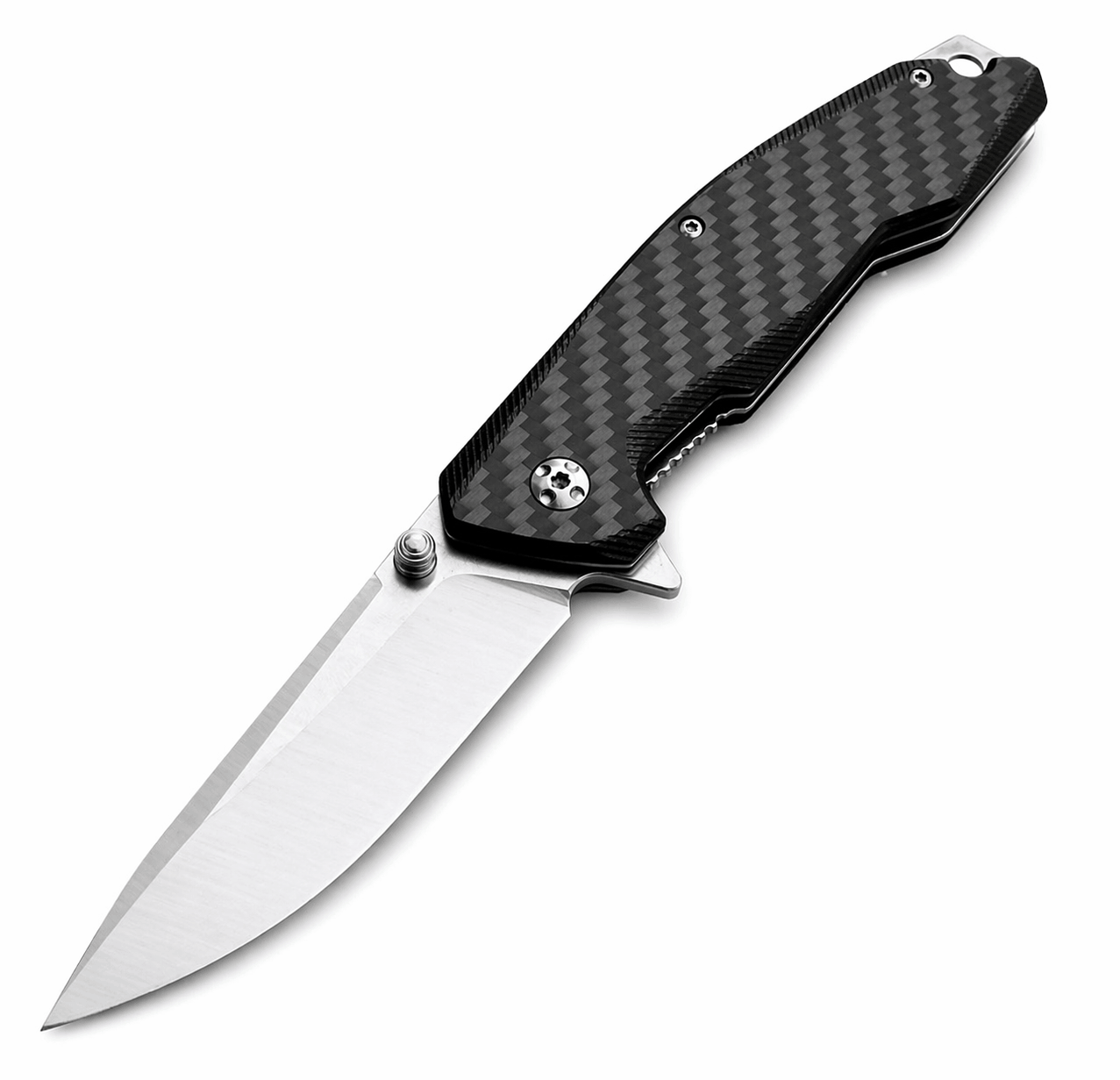 Klappmesser Black Airsoft mit Carbon-Griff