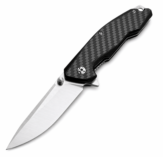 Klappmesser Black Airsoft mit Carbon-Griff