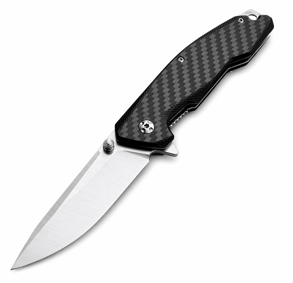 Klappmesser Black Airsoft mit Carbon-Griff