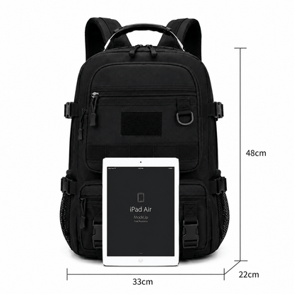 Taktischer Rucksack Black Airsoft Tactical Backpack 35L 600D
