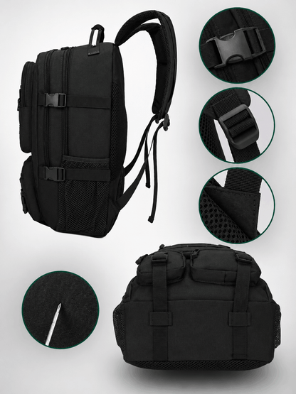Taktischer Rucksack Black Airsoft Tactical Backpack 35L 600D