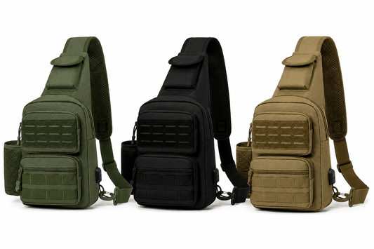 Taktische Crossbody-Tasche Black Airsoft Tactical Sling Bag