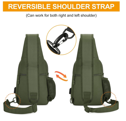 Taktische Crossbody-Tasche Black Airsoft Tactical Sling Bag