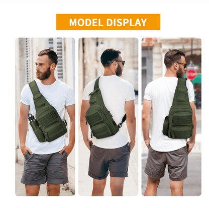 Taktische Crossbody-Tasche Black Airsoft Tactical Sling Bag