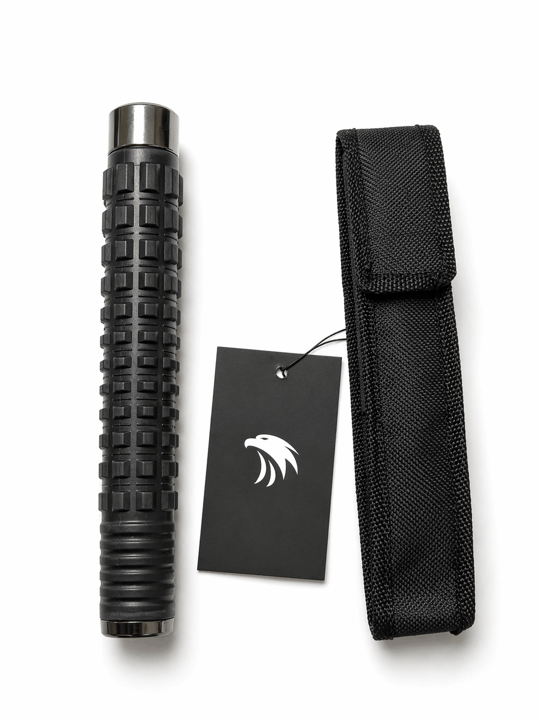Teleskopstahlstock Black Airsoft TITAN 52 cm mit Holster – Chrom