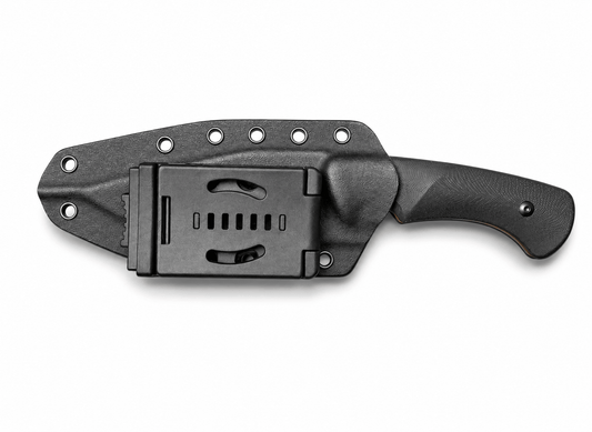 Taktisches Messer BlackAirsoft HUNTER D2 mit KYDEX-Scheide und G10 Griff – 24 cm