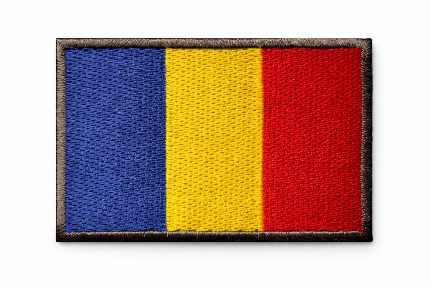 🎁 Bestickter Klettaufnäher 5x8 cm - rumänische Flagge (100% Rabatt)