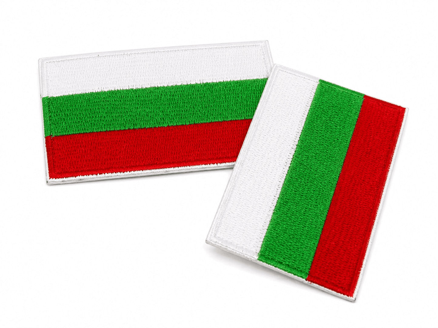 Patch bulgarische Flagge 6,3x3,8 cm – thermobefestigend ohne Klett