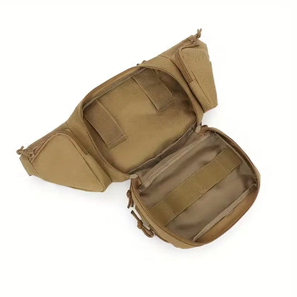Taktische Gürteltasche mit MOLLE-System und Fach für Pistole 600D