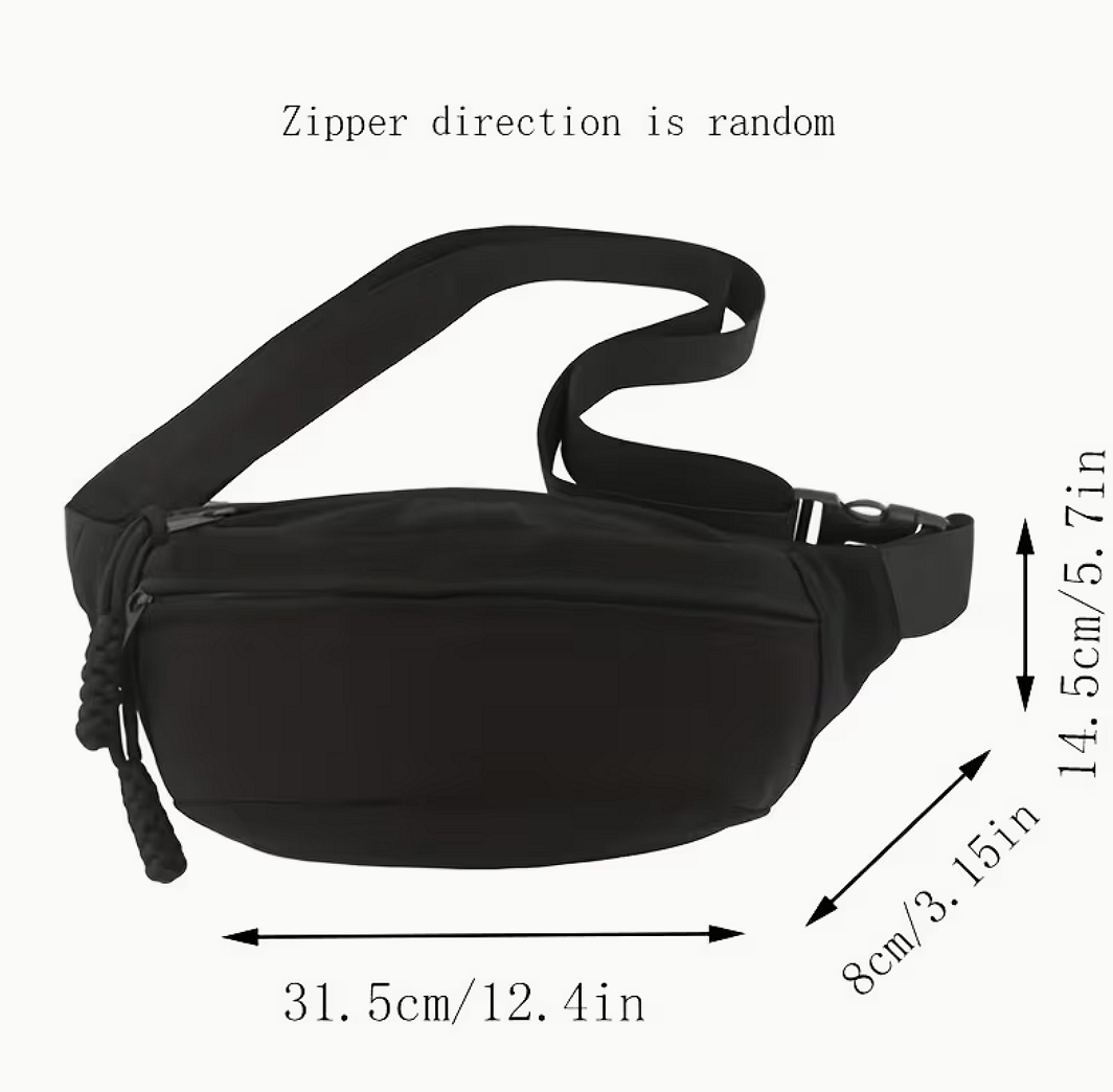 Gürteltasche mit diskretem Reißverschluss EDC – minimalistische Everyday-Carry-Tasche