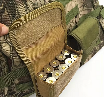 Patronentasche 12g mit 10 Fächern, mit MOLLE-System