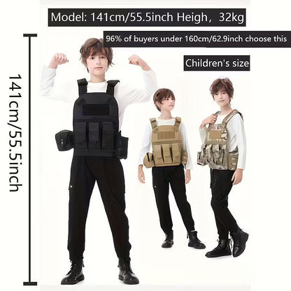 Kinder-Taktikweste – Jugendgröße, bis 160 cm