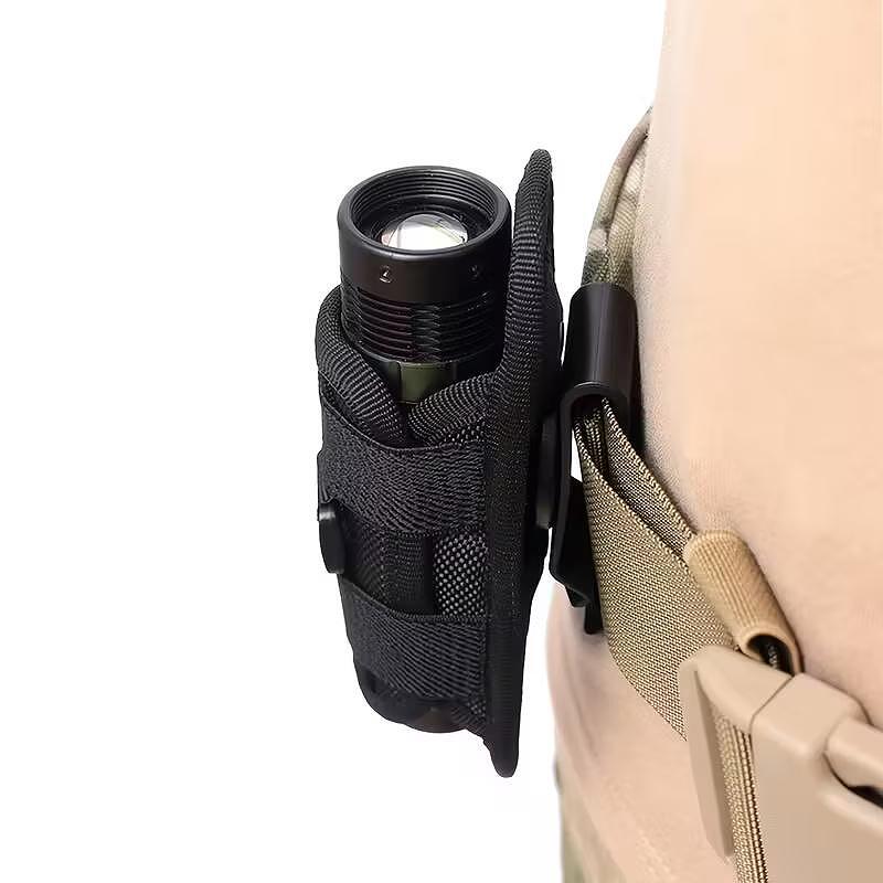 Taktischer Holster für Taschenlampe, 360 Grad drehbar