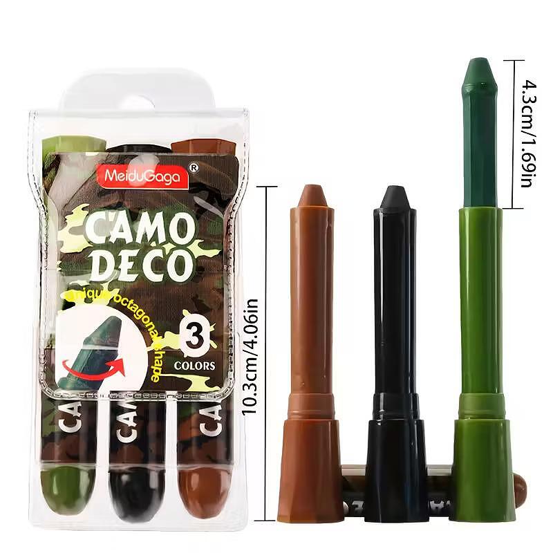 Camouflage-Gesichtscreme – 3 Sticks für taktische Tarnung