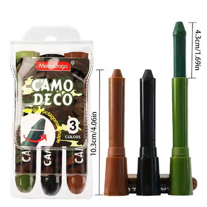 Camouflage-Gesichtscreme – 3 Sticks für taktische Tarnung