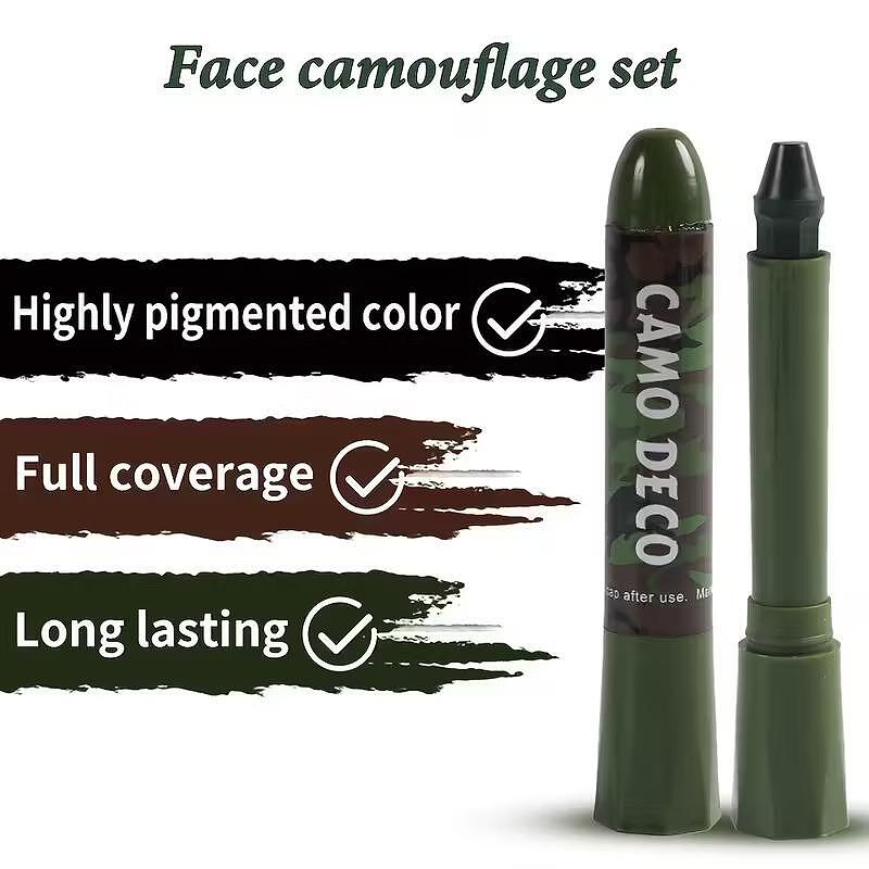 Camouflage-Gesichtscreme – 3 Sticks für taktische Tarnung
