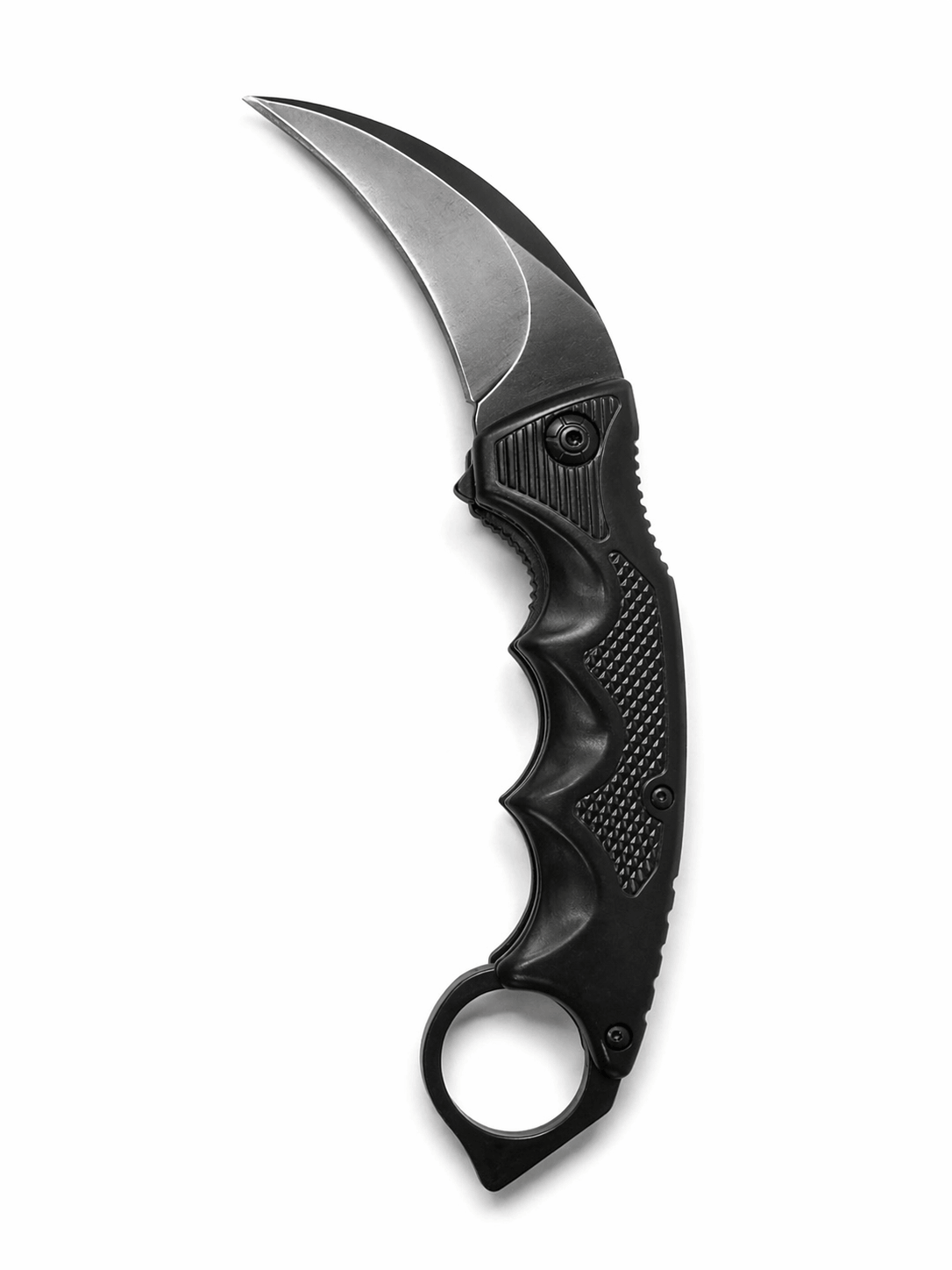 Karambit-Messer Black Airsoft klappbar mit Ring