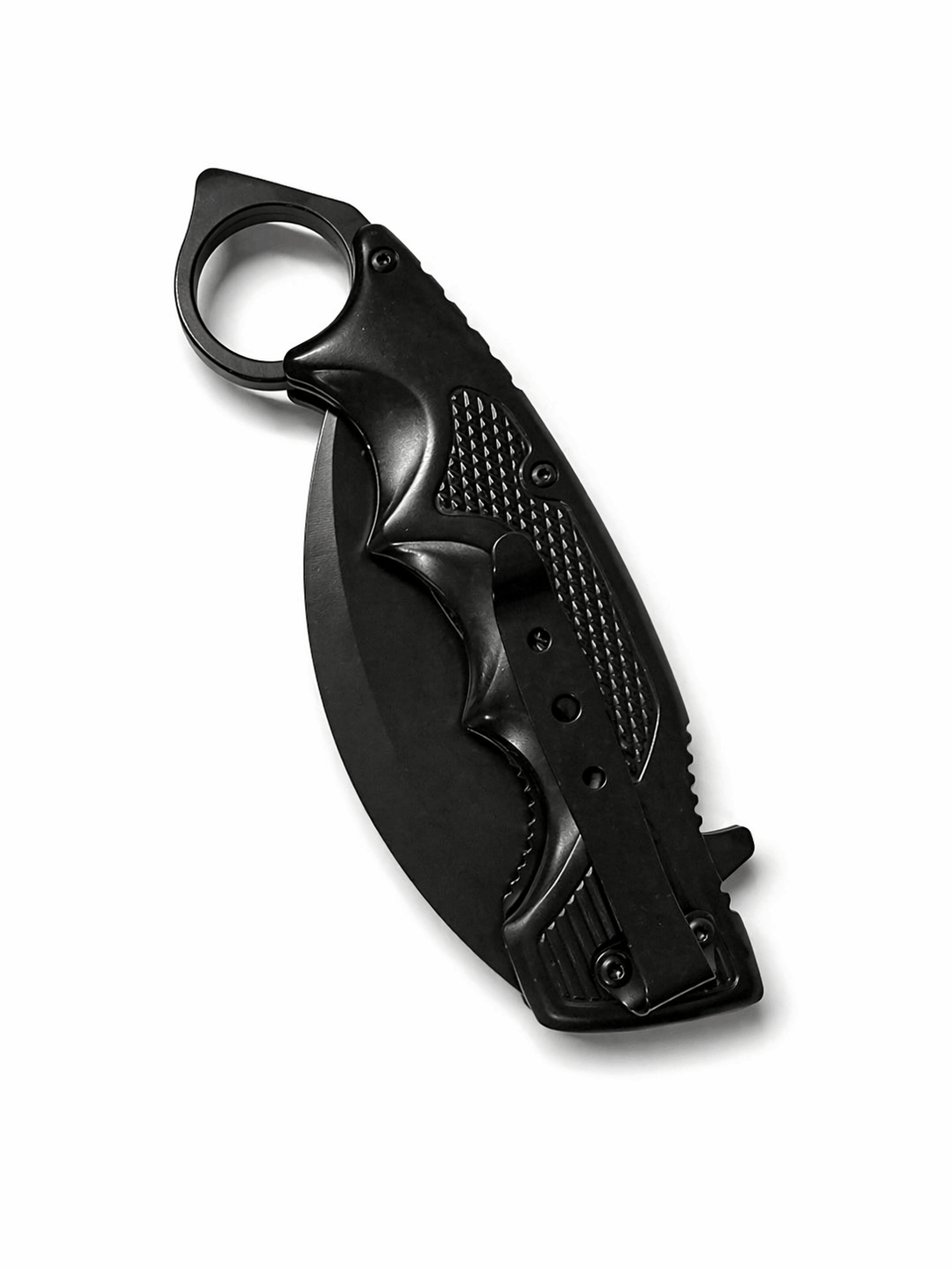 Karambit-Messer Black Airsoft klappbar mit Ring